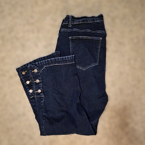 Women's BloomChic Plus Size 20 Blue Denim Jeans Stretch EUC - Picture 1 of 6